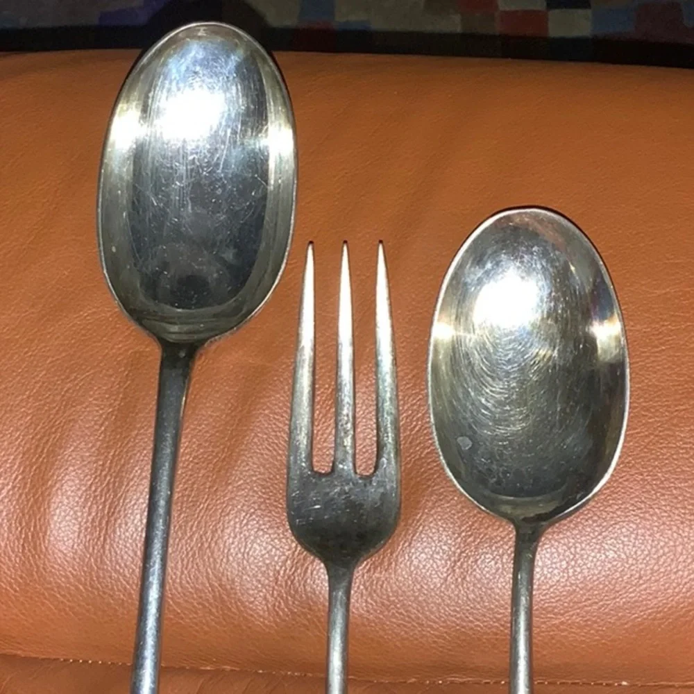 Israel Freeman & Sons Ltd. England Heavy Silver Plated Serving Pieces Vintage